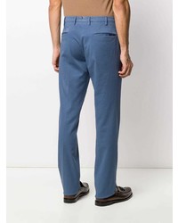 Pantalon chino bleu Incotex