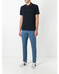 Pantalon chino bleu Gucci
