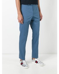 Pantalon chino bleu Gucci