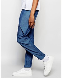 Pantalon chino bleu