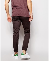 Pantalon chino bordeaux Asos