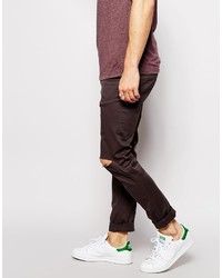 Pantalon chino bordeaux Asos