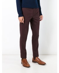 Pantalon chino bordeaux Incotex