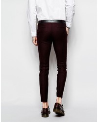 Pantalon chino bordeaux