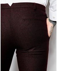 Pantalon chino bordeaux