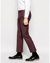Pantalon chino bordeaux