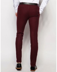 Pantalon chino bordeaux