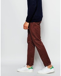 Pantalon chino bordeaux Selected