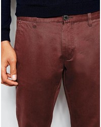 Pantalon chino bordeaux Selected