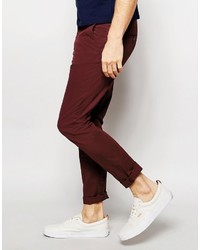 Pantalon chino bordeaux Jack and Jones