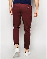 Pantalon chino bordeaux Jack and Jones