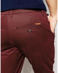 Pantalon chino bordeaux Jack and Jones