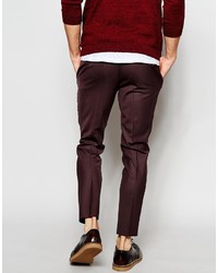 Pantalon chino bordeaux