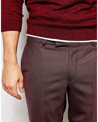 Pantalon chino bordeaux