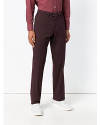 Pantalon chino bordeaux Canali