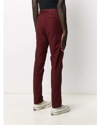 Pantalon chino bordeaux Incotex