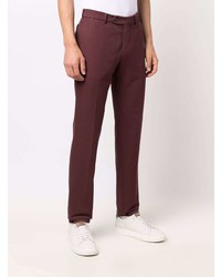 Pantalon chino bordeaux Brunello Cucinelli