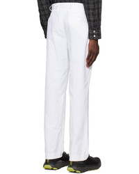 Pantalon chino brodé blanc PALMER