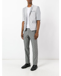 Pantalon chino brodé gris Thom Browne