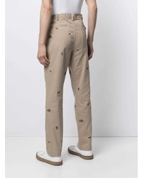 Pantalon chino brodé marron clair Polo Ralph Lauren