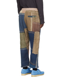 Pantalon chino brodé multicolore By Walid