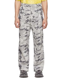 Pantalon chino camouflage gris Feng Chen Wang