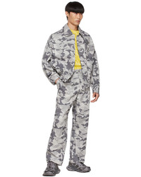 Pantalon chino camouflage gris Feng Chen Wang