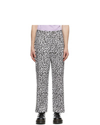 Pantalon chino camouflage noir et blanc