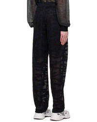 Pantalon chino camouflage noir Feng Chen Wang