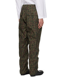 Pantalon chino camouflage olive Engineered Garments