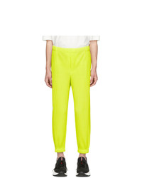 Pantalon chino chartreuse