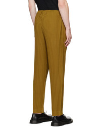 Pantalon chino doré Homme Plissé Issey Miyake