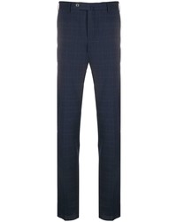Pantalon chino écossais bleu marine Pt01