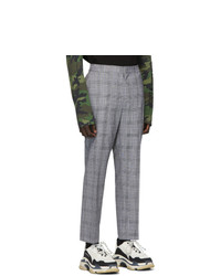 Pantalon chino écossais gris Juun.J