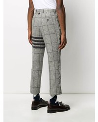 Pantalon chino écossais gris Thom Browne