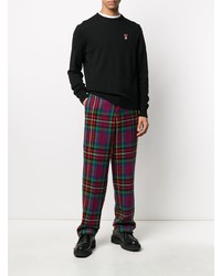 Pantalon chino écossais multicolore Ami Paris