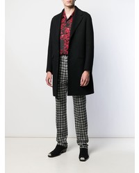 Pantalon chino écossais noir et blanc Givenchy