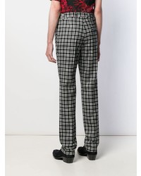 Pantalon chino écossais noir et blanc Givenchy