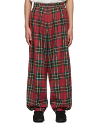 Pantalon chino écossais rouge Kidill