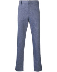 Pantalon chino en chambray bleu Dondup
