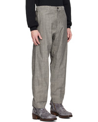 Pantalon chino en chambray gris Jan Jan Van Essche