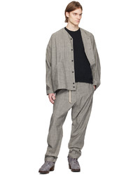 Pantalon chino en chambray gris Jan Jan Van Essche