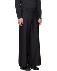 Pantalon chino en laine à chevrons noir SASQUATCHfabrix.