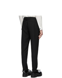 Pantalon chino en laine à rayures verticales noir 1017 Alyx 9Sm