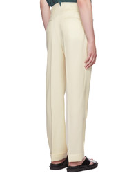 Pantalon chino en laine beige Factor's