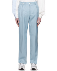 Pantalon chino en laine bleu clair Feng Chen Wang