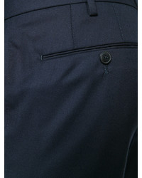 Pantalon chino en laine bleu marine Pt01