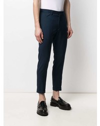 Pantalon chino en laine bleu marine Low Brand