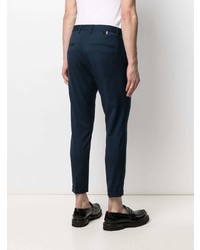 Pantalon chino en laine bleu marine Low Brand