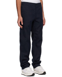 Pantalon chino en laine bleu marine A.P.C.